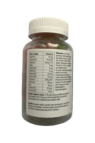 Leda Gummy Multivitamin İçeren Takviye Edici Gıda 60 Adet