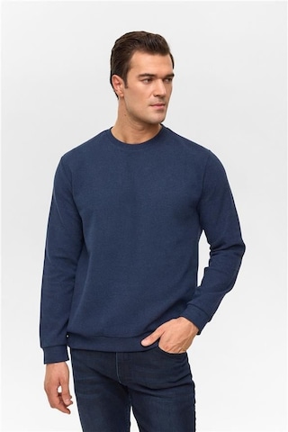 SÜVARİ Lacivert Regular Düz Bisiklet Yaka Sweatshirt Lacivert