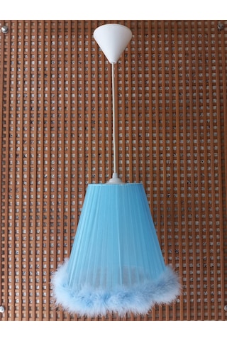 N-04 Mavi Organze Yatak Odası Çocuk Ve Bebek Odası Avize Mavi