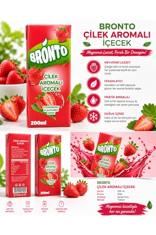 Çilek Aromalı İçecek 200 Ml X 27 Adet Koli