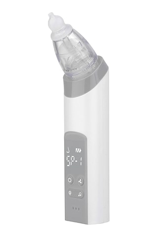 Gajeena Beyaz Jyx-716a Elektrikli Bebek Burun Emici 3 Silikon Uç, 3 Seviye Emme Gücü Iç Led Işık Ve Müzik Dahili Batarya