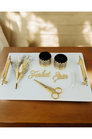 Promise Beyaz Söz Tepsisi Gold Gold