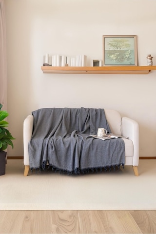 Antrasit-gri Koltuk Örtüsü Balıksırtı Desen 180 210 Antrasit-gri