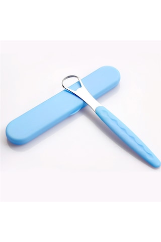 Kyver Dil Temizleme Aparatı Metal Mavi