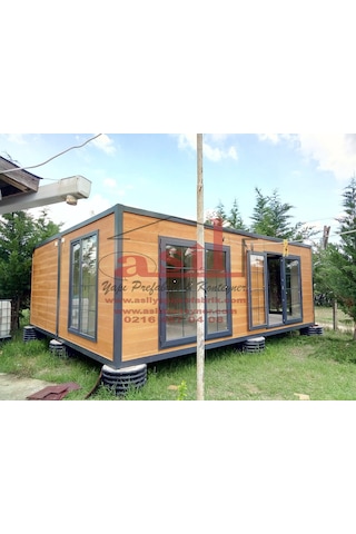 42 M² 2+1 Dış Ahşap Desenli Betopan, İç Betopan Hazır Ev