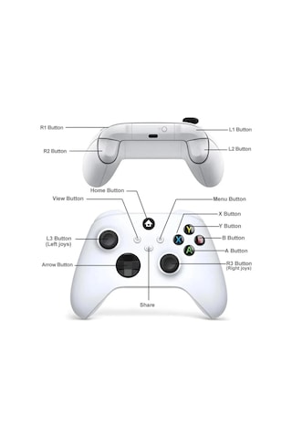 Xbox Wireless Controller Beyaz 9.nesil Gamepad For Xbox One/one S/one X/xbox Series S- Pc/laptop