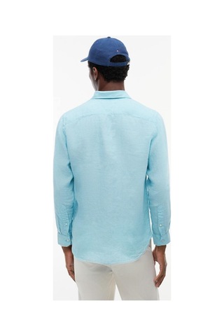 Tommy Hilfiger Pıgment Dyed Lı Solı Erkek Gömlek-16290 Csr Arctic Aqua