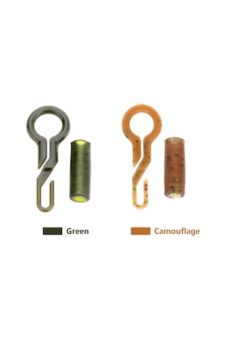 Kosona 50 Adet Kamuflaj Abs-tpr İçerikli Dayanıklı Balıkçılık Back Lead Clip Ve Boru Seti