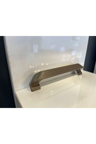 Fold Metal Kulp 128mm Mat Bronz Dolap Kapak Tv Ünite Modern Çekmece Mobilya Komidin Konsol Bronz