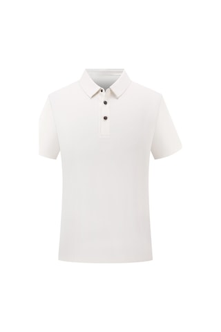 New Performance Premium Polo T-shirt 67.1% Nylon 22.0% Pamuk 10.9% Spandex Beyaz