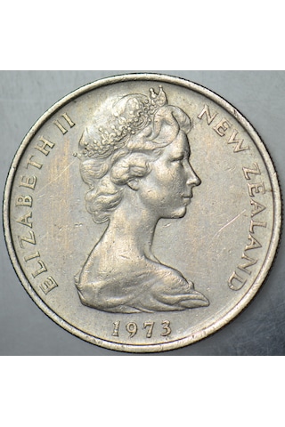 Yeni Zelanda 10 Cent 1973.