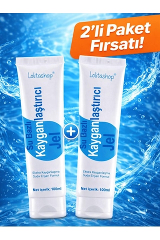 2'li Fırsat Paketi Su Bazlı Aromasız Kokusuz 200 Ml Ekstra Kayganlaştırıcı Jel Seti
