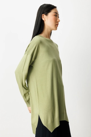 On Fashion On Salaş Verev Sıfır Yaka Tunik Bej