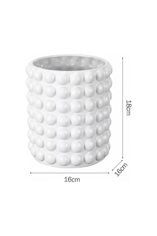 Karaca Home Rocco Dekoratif Vazo Beyaz 300.23.01.0364