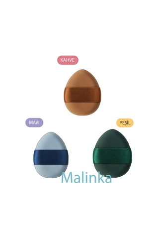 Melien Mini Üçgen Parmak Makyaj Süngeri 3'lü