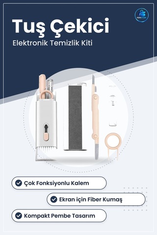 Elektronik Cihaz Temizlik Seti Klavye Kulaklık Ekran Temizleme Fı