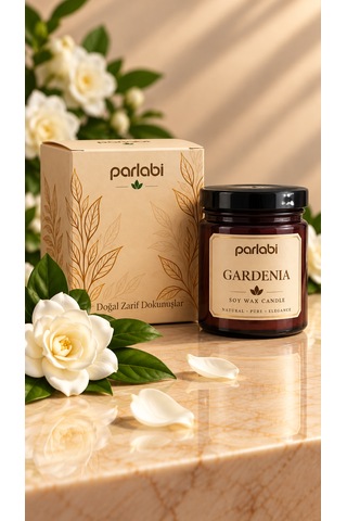Gardenya Kokulu Mum %100 Soya Wax Amber