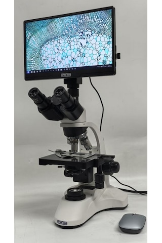 Ece Opto-edu Biyoloji Mikroskobu Trinoküler 2000x Ve Lcd Ekranlı Mikroskop Kamerası Alüminyum Bavulda