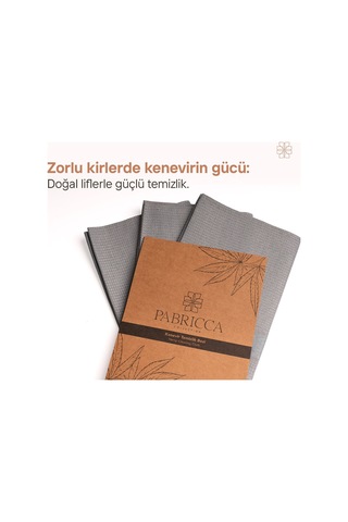 Kenevir Temizlik Bezi Doğal Ve Sürdürülebilir, , Zorlu Kir Ve Su Lekelerine Etkili Çok Renkli