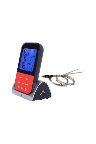 Kablosuz Alarmlı Fırın ve Barbekü Termometre Çift Problu Thr312