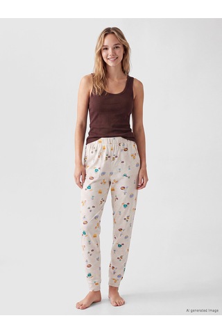 Lcw Dream Kahverengi U Yaka Kadın Pijama Üstü