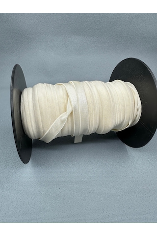 1 Cm Askı Lastiği-5 Metre-ekru