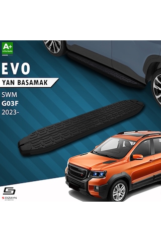 S-dizayn Swm G03f Evo Siyah Yan Basamak 193 Cm 2023 Üzeri A+ Kalite