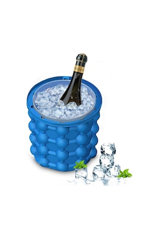 Cbtx Silikon + Pp Tasarruflu Buz Küpü Makinesi Buz Kovası, Boyut: 14.5 13 13cm