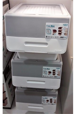 Motek Organızer Tekerlekli Eşya Ve Erzak Kutusu 3x33 Litre 769744343103