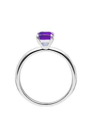 Sirius Oktagon Kesim Ametist Tektaş Yüzük 0831R0020