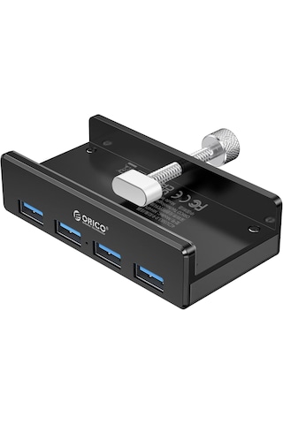 Orico Mh4pu-p 4x Usb 3.0, Güç Girişli, Alüminyum, Masa Ve Monitör Ayarlı, Kolay Kullanım Usb Hub - Siyah