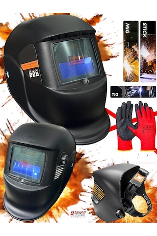 Ayarlı Otomatik Kararan Kaynak Kafa Maskesi Colormatik+eldiven Hediyeli