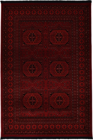 Afgan Türkmen Otantik Desenli Dokuma Kırmızı Oturma Odası Salon Mutfak Halısı Yolluk 0023a Kırmızı