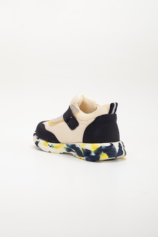 Şirin Bebe Şirinbebe Ortopedik Erkek Bebek İlk Adım Spor Ayakkabı Sarı Cırtlı Anorak Malzeme-3706 Sarı