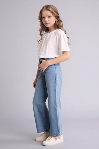Defacto Straıght Wıde Jean Pantolon Kız Çocuk G4654a826smnm39 Mavi-nm39