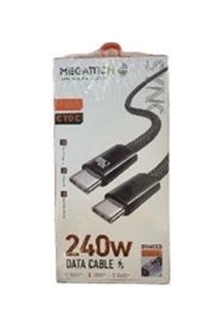 Megatech Mt-240t Hasır Type-c To Type-c Data Kablosu Kdo