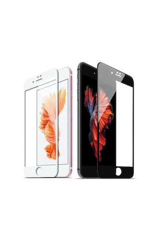 Apple Uyumlu iPhone 8 Plus 5D Tam Kaplayan Ekran Koruyucu Kırılmaz Cam (394132488)