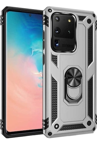 Galaxy S20 Ultra Kılıf Zore Vega Kapak Gri