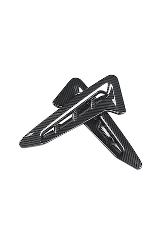 Youtek Bmw X3 G01 2018-2021 Kromlu Plastik+paslanmaz Çelik Karbon Fiber Yan Ç挡泥板 Hava Çıkışı Kapak Koruyucu Dekoratif Trim 1 Çift