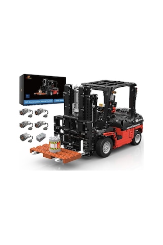Jm Bricklayer Teknik Forklift Yapı Blokları, 2,4 Ghz Rc Uzaktan Kumandalı Parçalı Setler Çok Renkli
