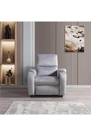 Alis Tekli Berjer Rehome Tekli Tv Koltuğu 75x90x105 Cm Gri