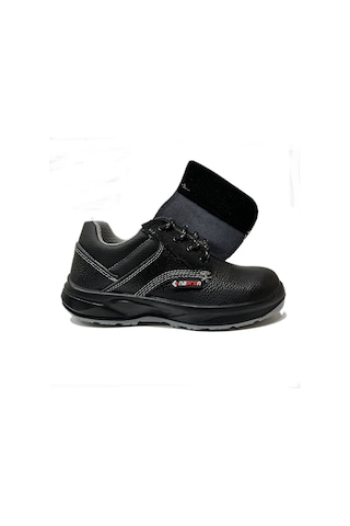 Napron As-1007 S2 Deri Bağcıklı Cırtlı Kaynakçı İş Güvenliği Ayakkabısı Siyah