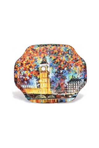 Ef166-01 Afremov Big Ban Desenli Özel Şekil Tepsi 28x33 Cm Desenli