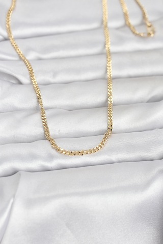 Cm 14k Gold Renk 60 Cm Zincir Kadın Kolye - Lisinya Altın