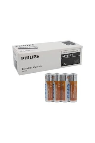 Philips Uyumlu  Extra Zinc-carbon Kalın Saat Kalem Pili Aa 60'lı Paket -206785