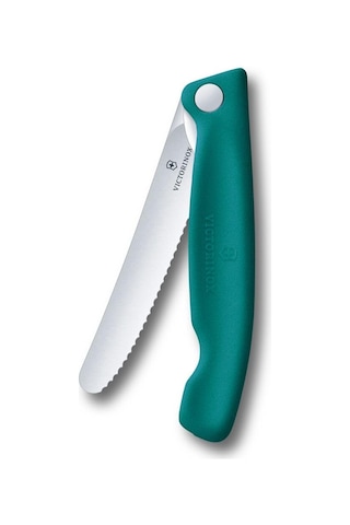 Victorinox Swiss Classic 11cm Tırtıklı Piknik Bıçağı, Yeşil