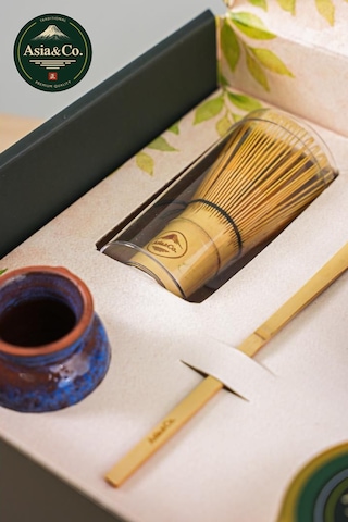 Asia & Co. Geleneksel Japon Matcha Seti - Bambu Whisk Ve Matcha Kasesi