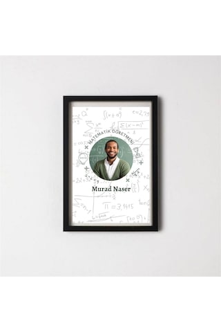 Matemetik Öğretmenlerine Özel Resimli Hediye Çerçeve 20 X 30 Cm