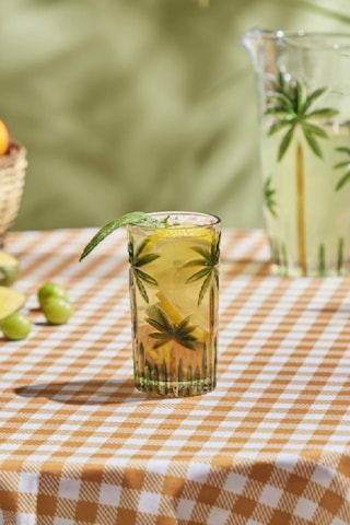 Karaca Palmiyeli Meşrubat Bardağı