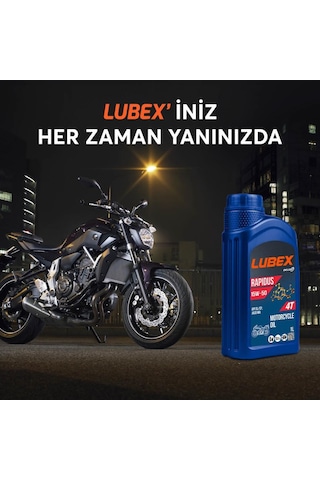 Lubex Rapidus 15W-50 1 L 4 Zamanlı Motosiklet Yağı